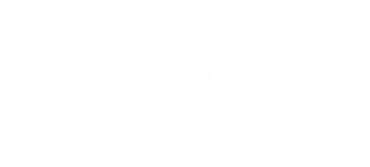 Wecon Consórcios — Logotipo versão branca